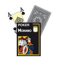 Kosmetinis defektas Modiano Poker  žaidimų kortos (juodos)